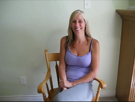 Horny Blonde Deepthroats Her First Cock